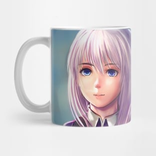 Purple Hair Anime Girl Mug